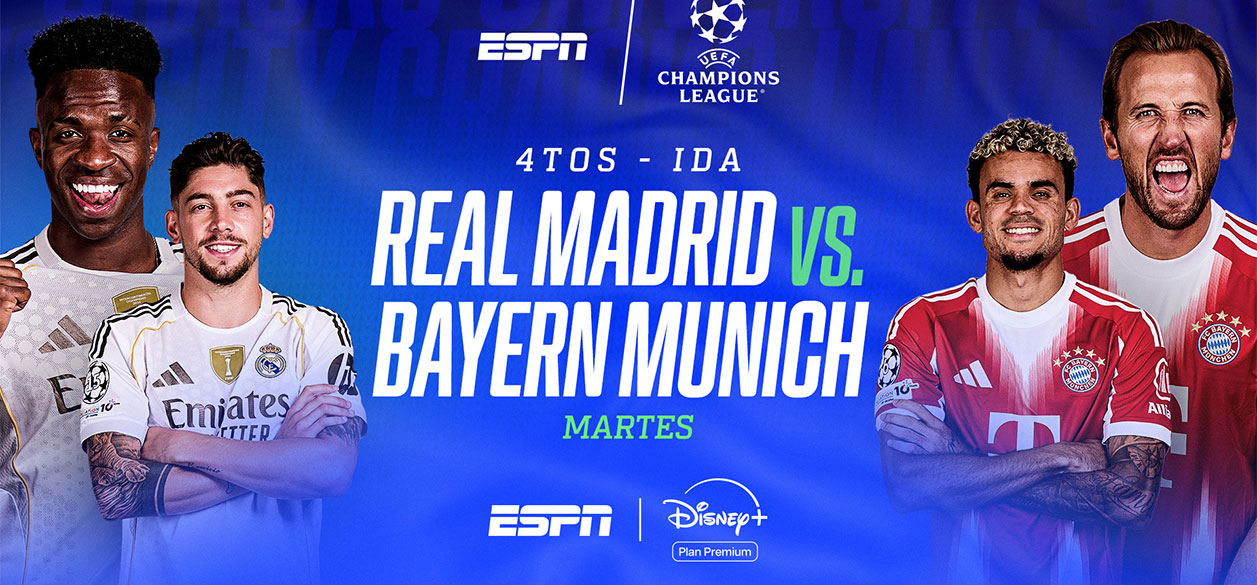 Real Madrid-Bayern, PSG-Liverpool y más: los cuartos de la Champions llegan EN VIVO por ESPN