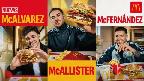 Alexis Mac Allister, Julián Álvarez y Enzo Fernández protagonizan la nueva campaña de McDonald’s