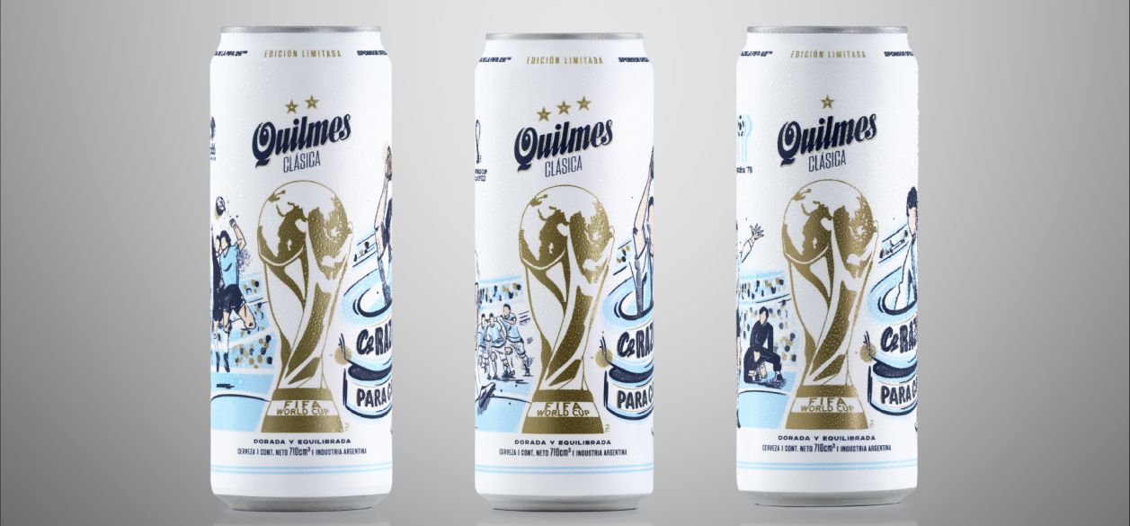 Mundial 2026: draftLine lanzó una edición limitada de latas de cerveza para Quilmes