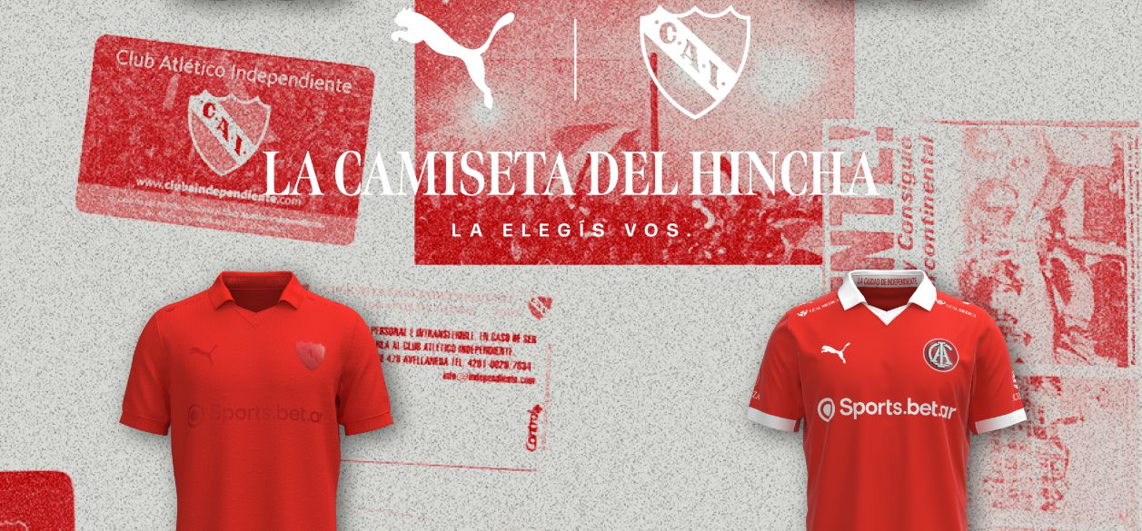 PUMA e Independiente abren la votación para elegir La Camiseta del Hincha