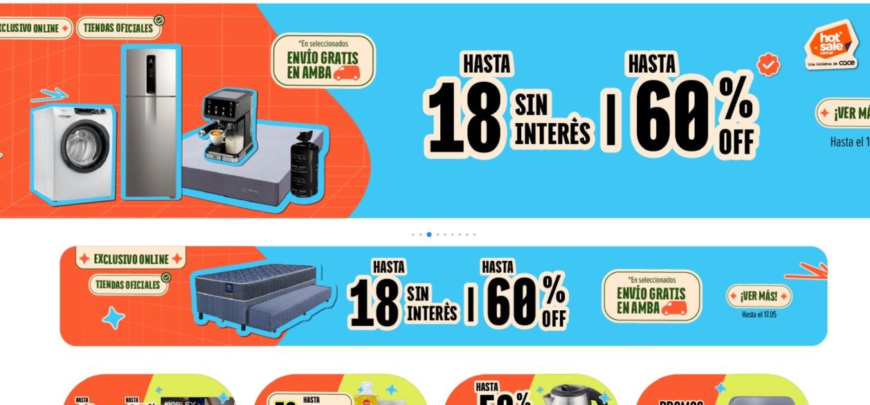 Hot Sale 2026: Los electrodomésticos lideran las ventas en Carrefour Argentina