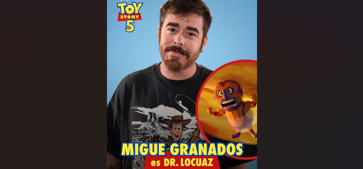 Migue Granados es la voz en español para Latinoamérica de Dr. Locuaz en Toy Story 5