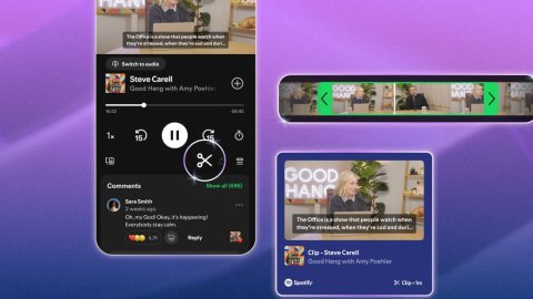 Spotify suma "clips" y renueva su menú para compartir contenido de podcasts