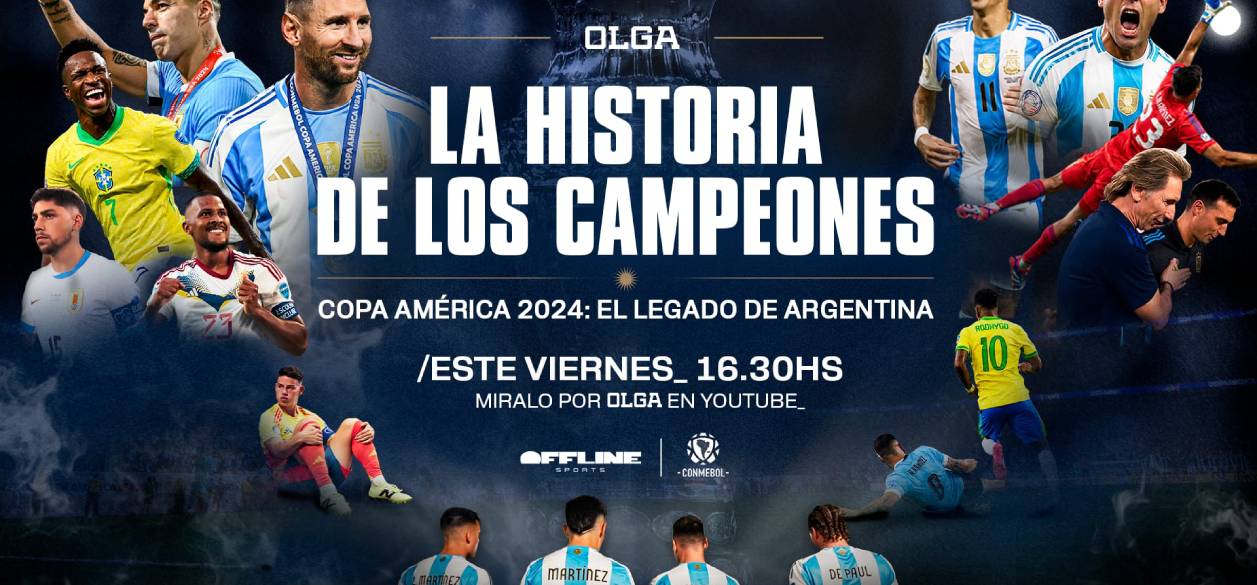 OLGA y Offline Sports estrenan "Copa América: El legado de Argentina" en la previa del Mundial 2026