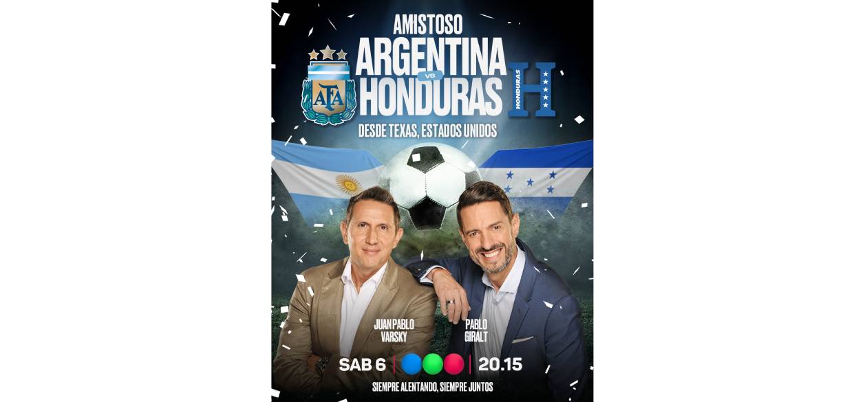 Telefe transmitirá los dos amistosos de la Selección Argentina en Estados Unidos