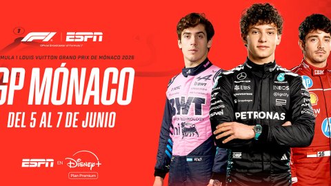 ESPN trae a Disney+ Plan Premium la F1 en Mónaco, el circuito urbano más emblemático del calendario