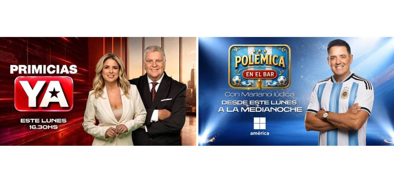 América estrena dos nuevos ciclos: "Primicias Ya" y "Polémica en el Bar, Mundial"