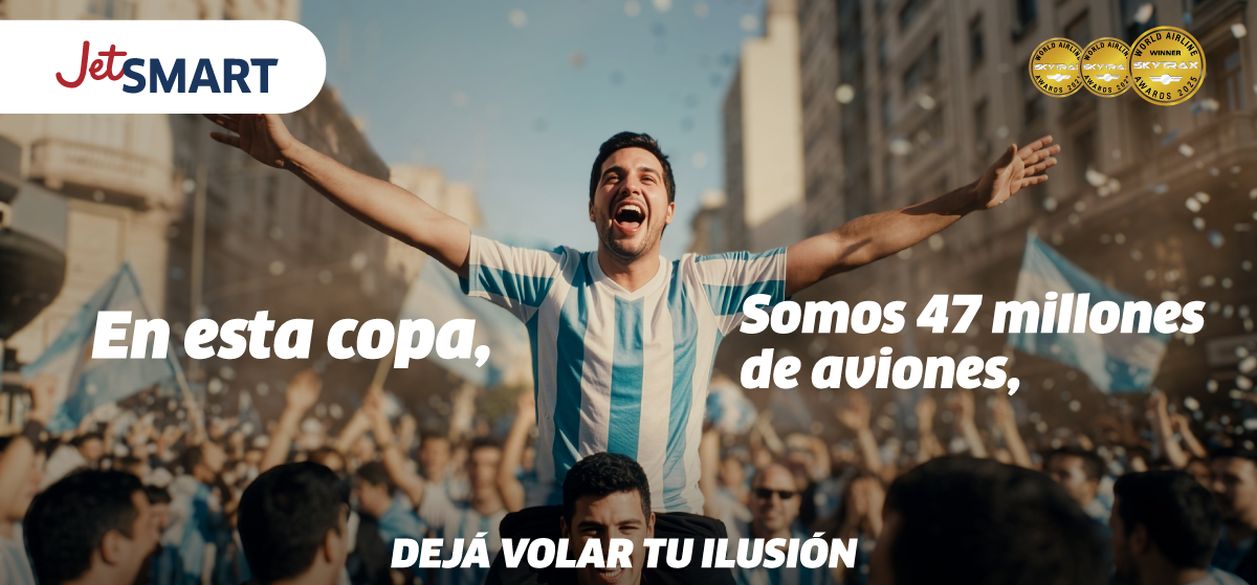 JetSMART conecta a los hinchas en la temporada alta de fútbol