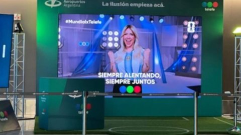 Telefe y Aeropuertos Argentina refuerzan la previa del Mundial con un espacio exclusivo en Ezeiza