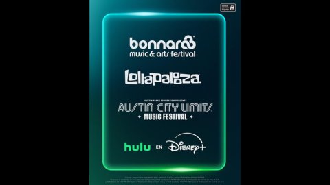 Hulu en Disney+ transmitirá los festivales Bonnaroo, Lollapalooza y Austin City Limits