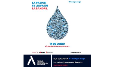 Agencias Argentinas se suma a #TuSangreJuega para impulsar la donación de sangre