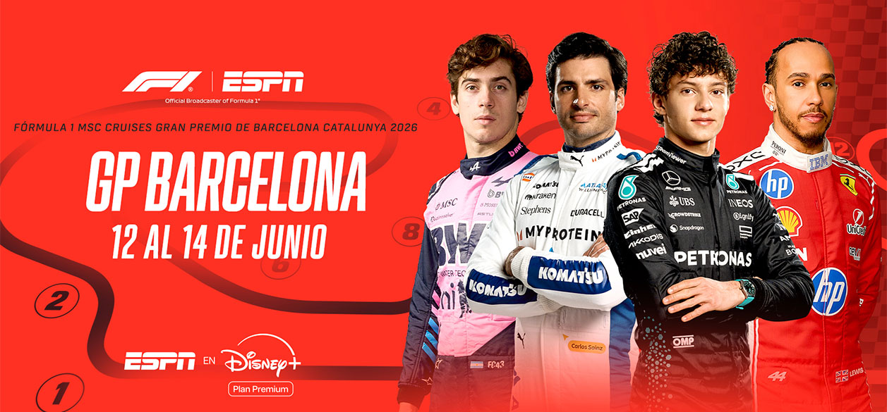 GP de Barcelona 2026: cómo ver la Fórmula 1 en vivo por Disney+ Plan Premium