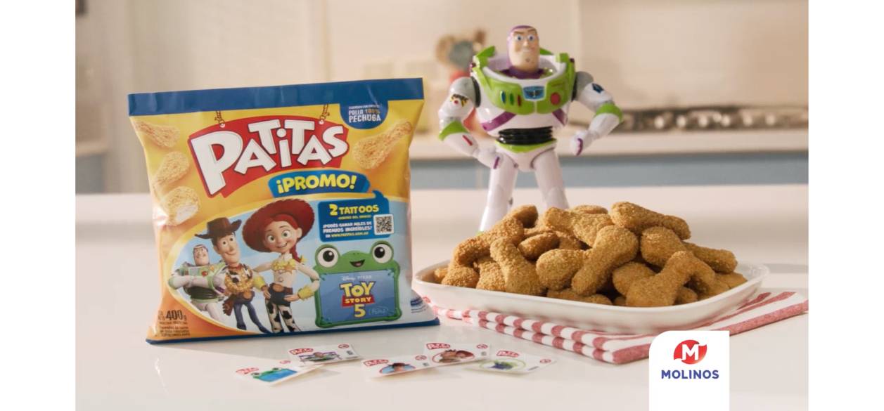 CraveroLanis desarrolla la nueva promo de Patitas inspirada en Toy Story 5