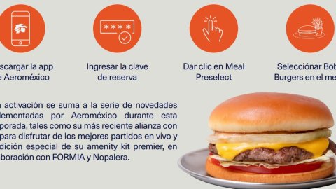 Aeroméxico y Bobo Burgers concretan alianza para ofrecer experiencias premium a los pasajeros