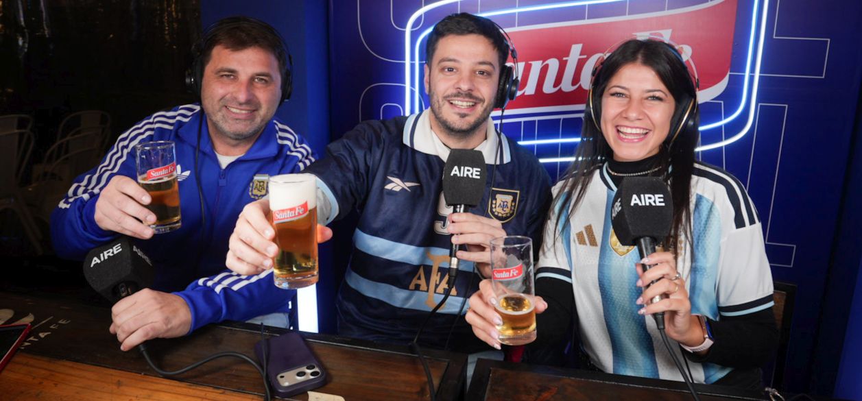 AIRE y Cerveza Santa Fe alentaron a la Selección con un Fan Fest y una transmisión mundialista