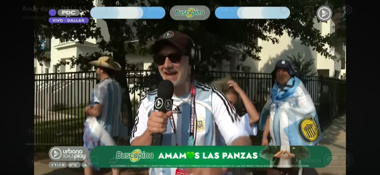 Buscapina se unió a la cobertura mundialista de Urbana Play