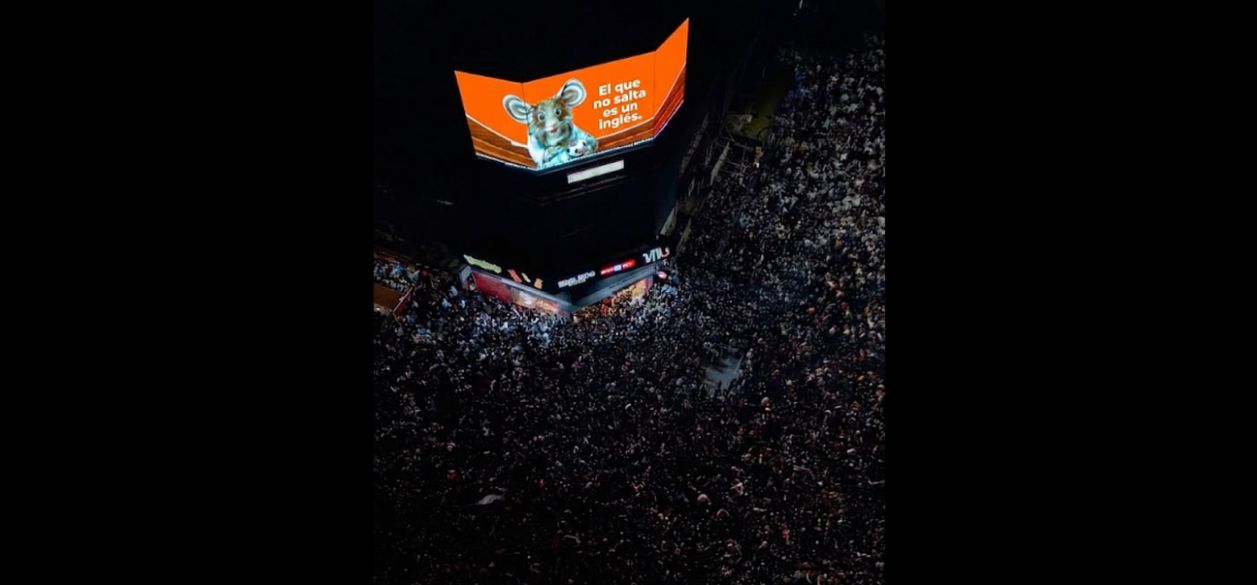 Banco Galicia celebró el pase a la final del Mundial con una acción masiva en la calle