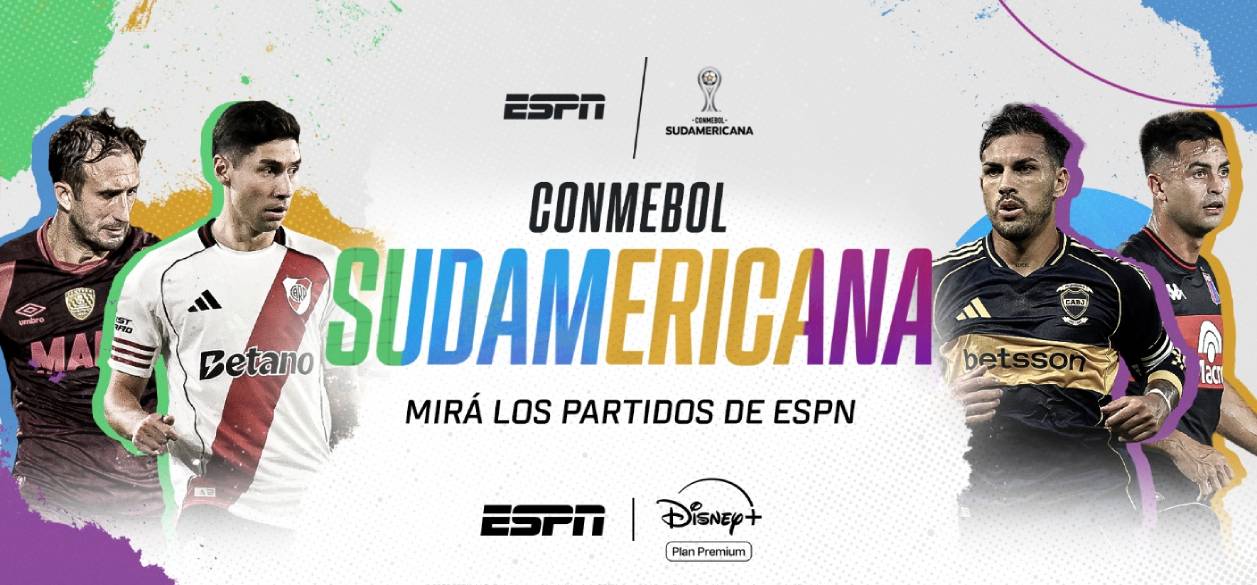 ESPN y Disney+ Plan Premium transmitirán los playoffs de la CONMEBOL Sudamericana 2026