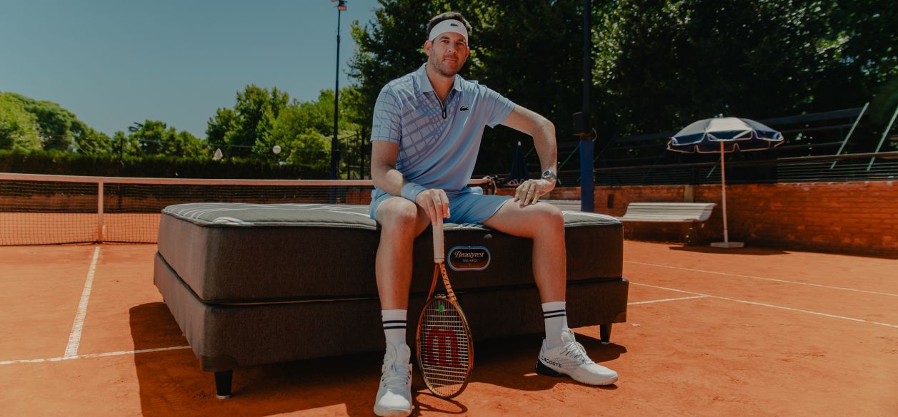 "El Descanso de los Campeones", la campaña de Simmons con Del Potro