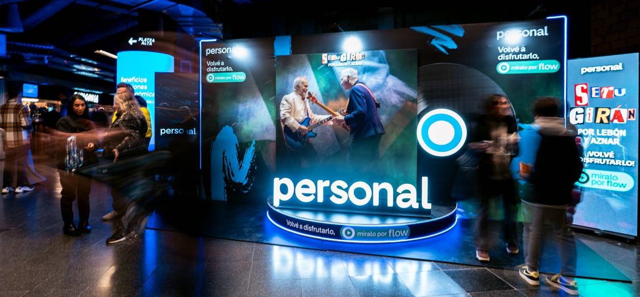OSTARA creó una experiencia para Personal Flow en el marco del show Serú Girán x Lebón y Aznar