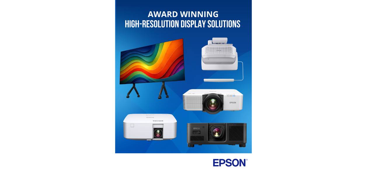 El portafolio de display de Epson recibe 16 premios de la industria audiovisual y educativa