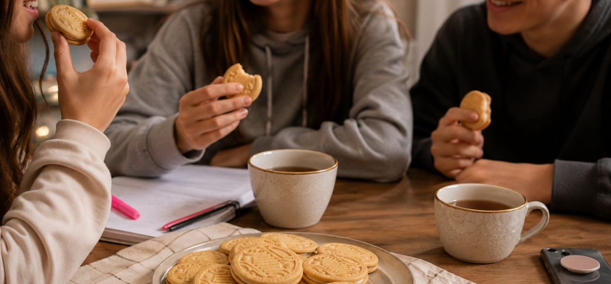 Las galletitas rellenas suman una nueva propuesta con chocolate blanco
