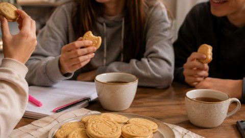 Las galletitas rellenas suman una nueva propuesta con chocolate blanco