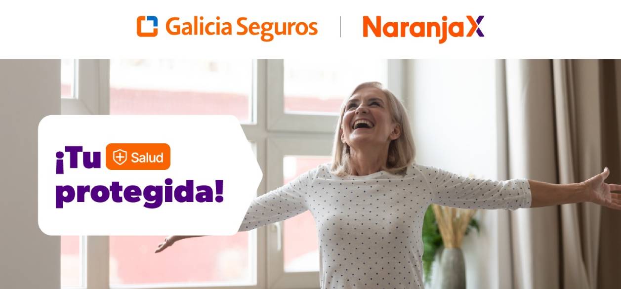 Naranja X y Galicia Seguros amplían su propuesta con un nuevo seguro de salud