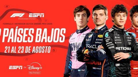 Vuelve la Fórmula 1: ESPN transmite el GP de Países Bajos por Disney+ Plan Premium