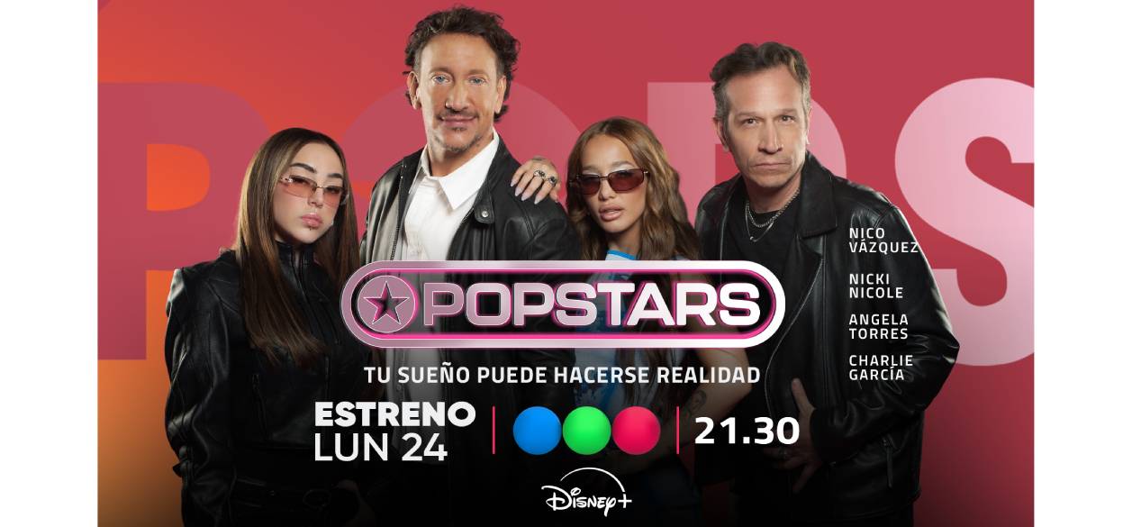 Telefe y Disney+ estrenan "Popstars" el lunes 24 de agosto