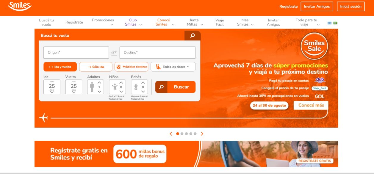 Smiles Argentina lanza el Smiles Sale con ofertas imperdibles para viajar por Argentina y el mundo