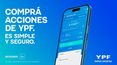 YPF alcanza un millón de acciones compradas desde App YPF