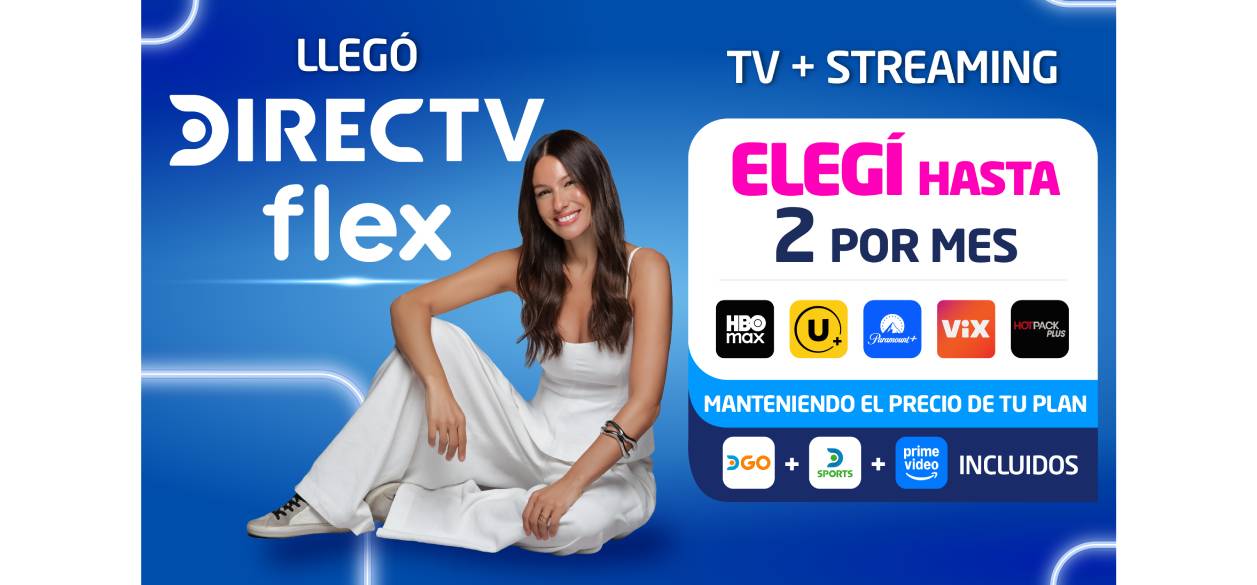 Llega a Uruguay "DirecTV Flex", el nuevo producto que integra TV satelital y streaming