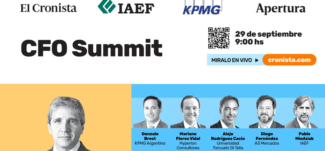 El Cronista realiza el CFO Summit 2026 con Luis Caputo y entrega el Premio CFO del Año