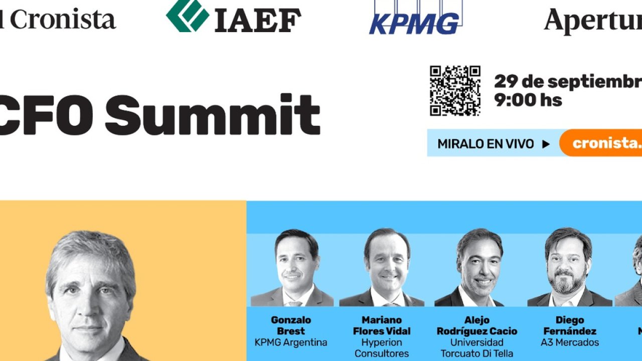 El Cronista realiza el CFO Summit 2026 con Luis Caputo y entrega el Premio CFO del Año