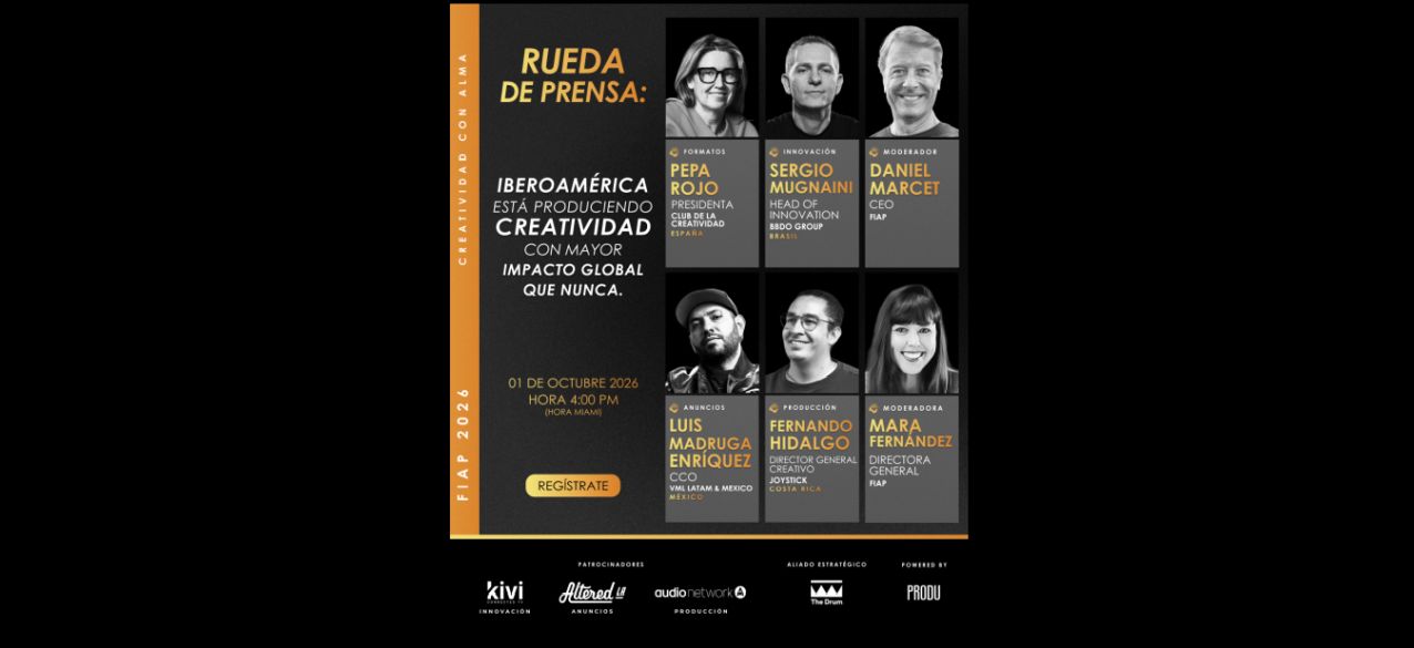Rueda de prensa FIAP 2026. El nuevo peso global de la creatividad iberoamericana
