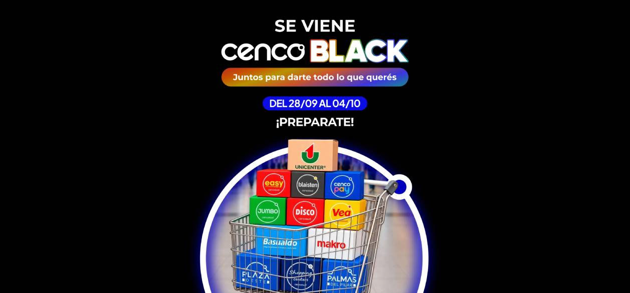 Llega Cenco Black, el primer gran evento de compras que reúne a todas las marcas de Cencosud en Argentina