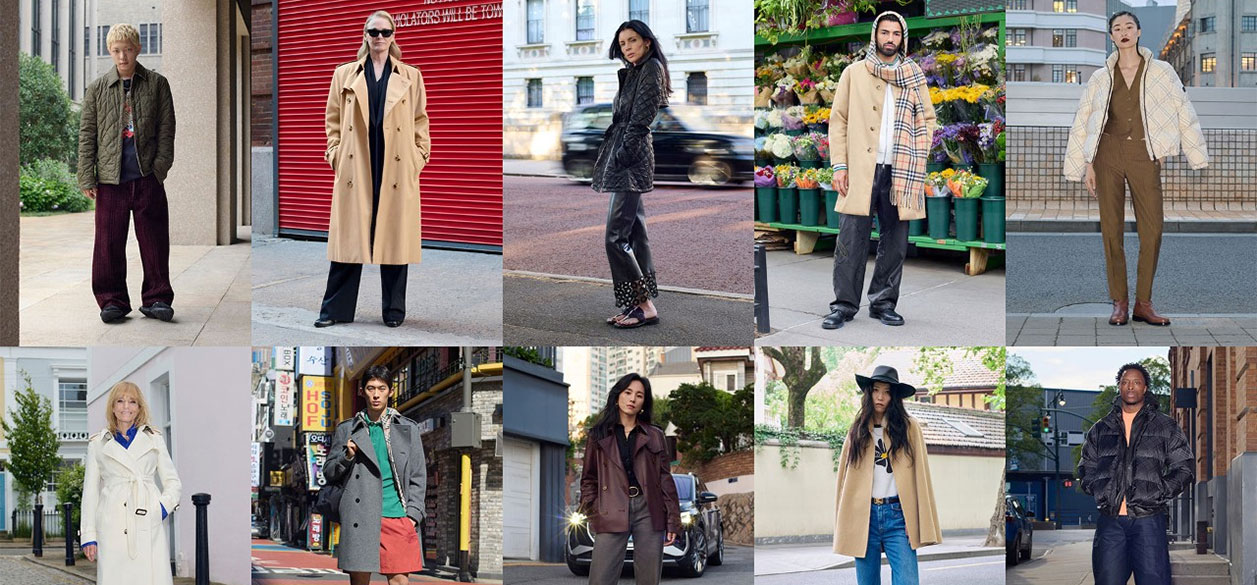 Burberry celebra sus 170 años con una campaña protagonizada por 170 personas en cuatro ciudades