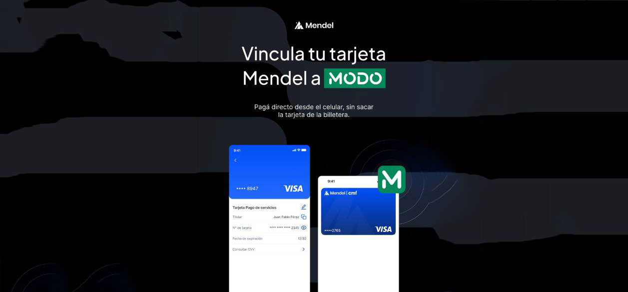 Mendel suma sus tarjetas corporativas a Google Wallet, Apple Wallet y MODO