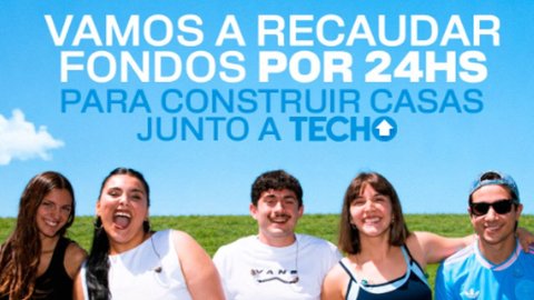 La comunidad de Olga recaudó fondos y ayudó a construir viviendas junto a Techo