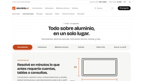 Nace aluminio.ar, la plataforma que busca potenciar la innovación en la industria del aluminio