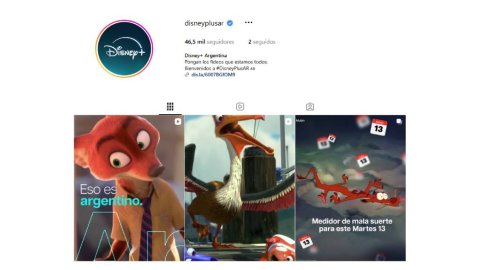 Disney+ debuta en Instagram con un perfil pensado para la audiencia argentina