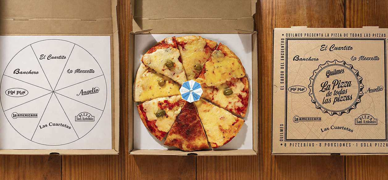 Quilmes y draftLine unieron a ocho pizzerías históricas de Buenos Aires para crear “La pizza de todas las pizzas”