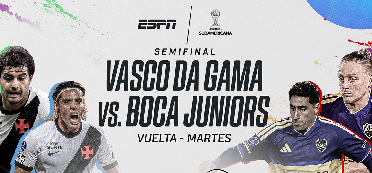 Boca vs. Vasco da Gama por la Copa Sudamericana: a qué hora juegan y dónde ver la semifinal