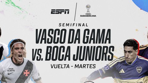 Boca vs. Vasco da Gama por la Copa Sudamericana: a qué hora juegan y dónde ver la semifinal