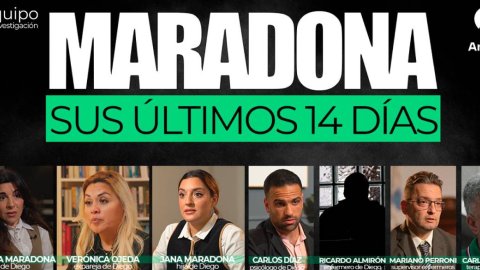Antena 3 Internacional reconstruye la muerte de Maradona en un especial exclusivo