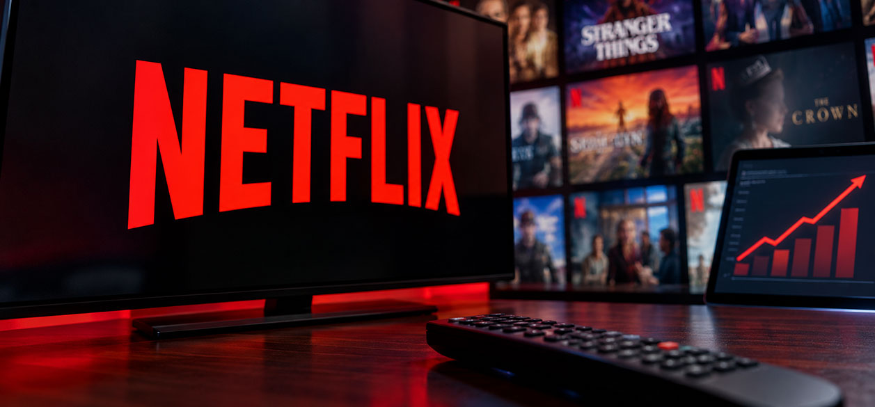 Netflix aumenta un 44% sus ganancias, pero recorta sus previsiones de ingresos publicitarios