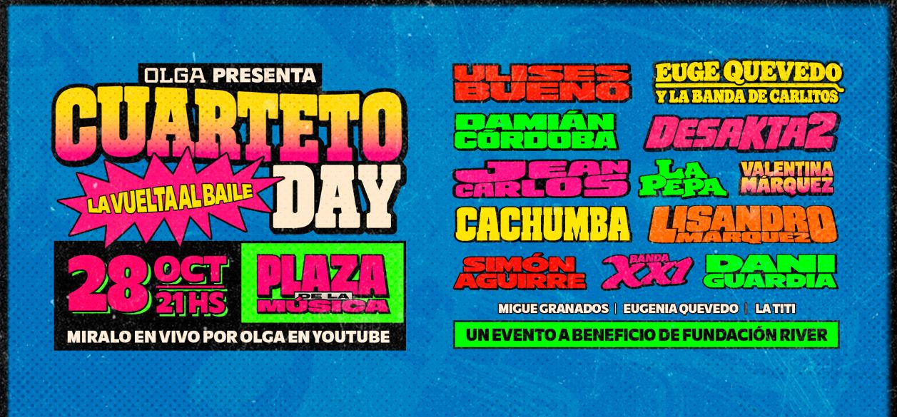Cuarteto Day: las voces de Córdoba se unen en el mega evento solidario de Olga
