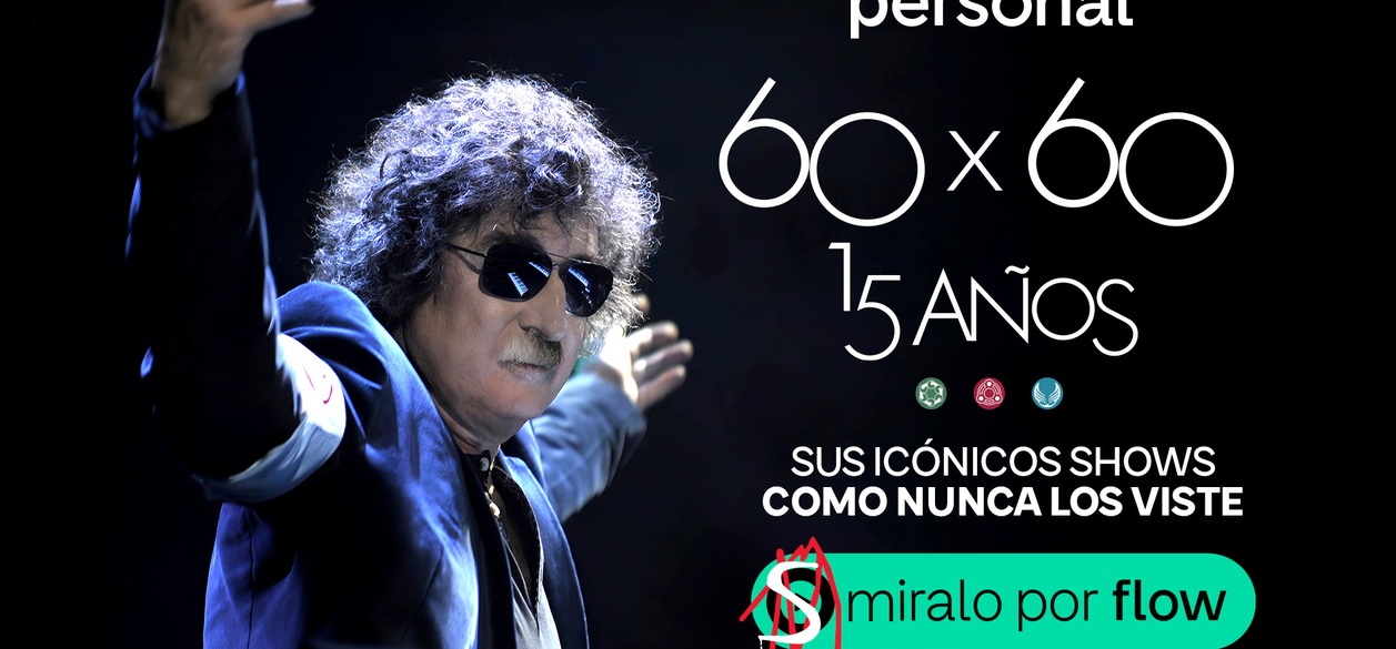Charly García llega a Flow con “60x60”: los históricos conciertos del Gran Rex estarán disponibles desde hoy
